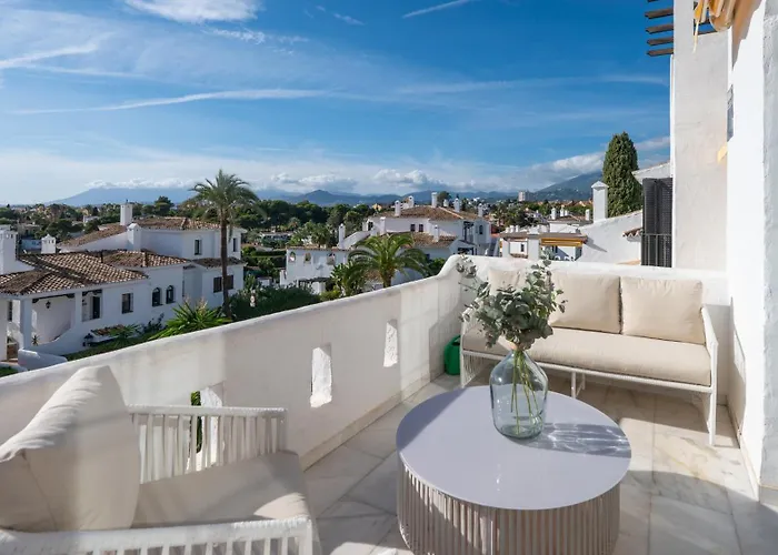 Vacation I Aldea Blanca, Luxury Duplex, Sea View, Walking Distance To Puerto Banus Apartament